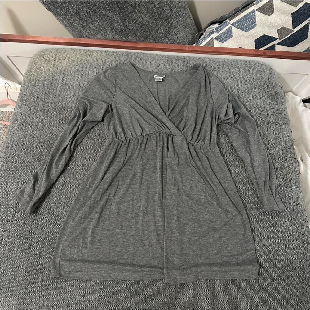 Grey babydoll top